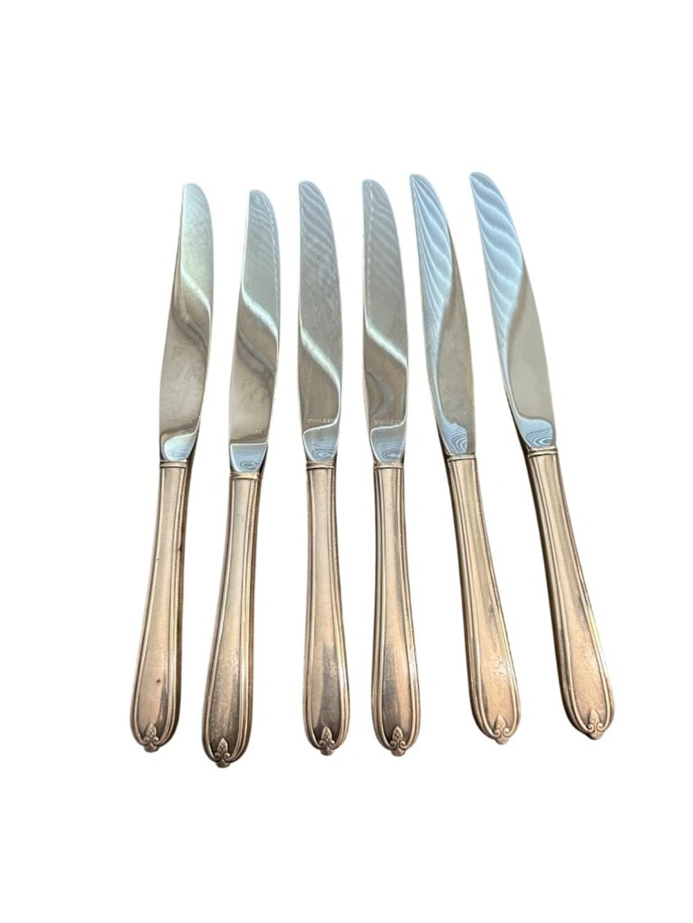 Oneida Silver Longchamps-Chaumont Silverplate Knives Set Of 6 Vintage 1935 Flatw